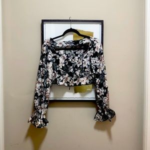 Shein floral blouse